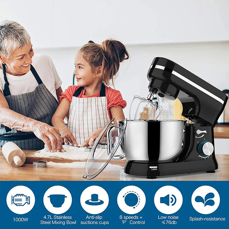 Batedeira Planetária Profissional 1000W 8 Velocidades com Tigela de 5L - Foto 13