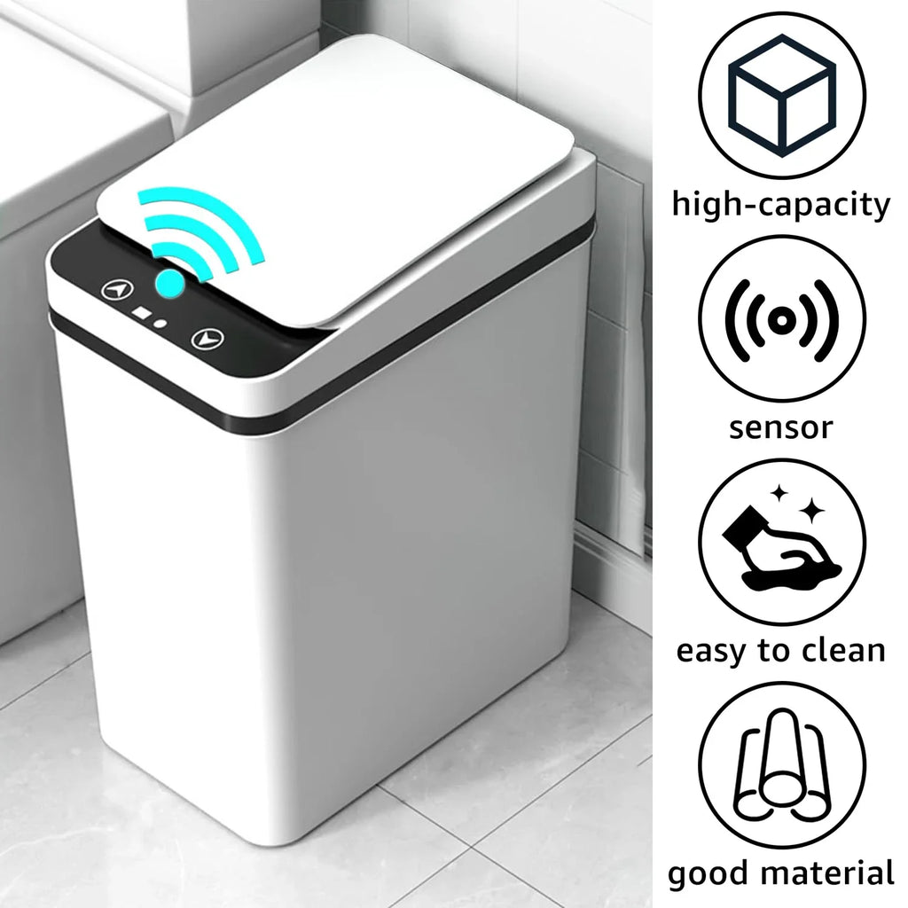 Lixeira Automática Sensor de Movimento 12L Cozinha e Banheiro 1