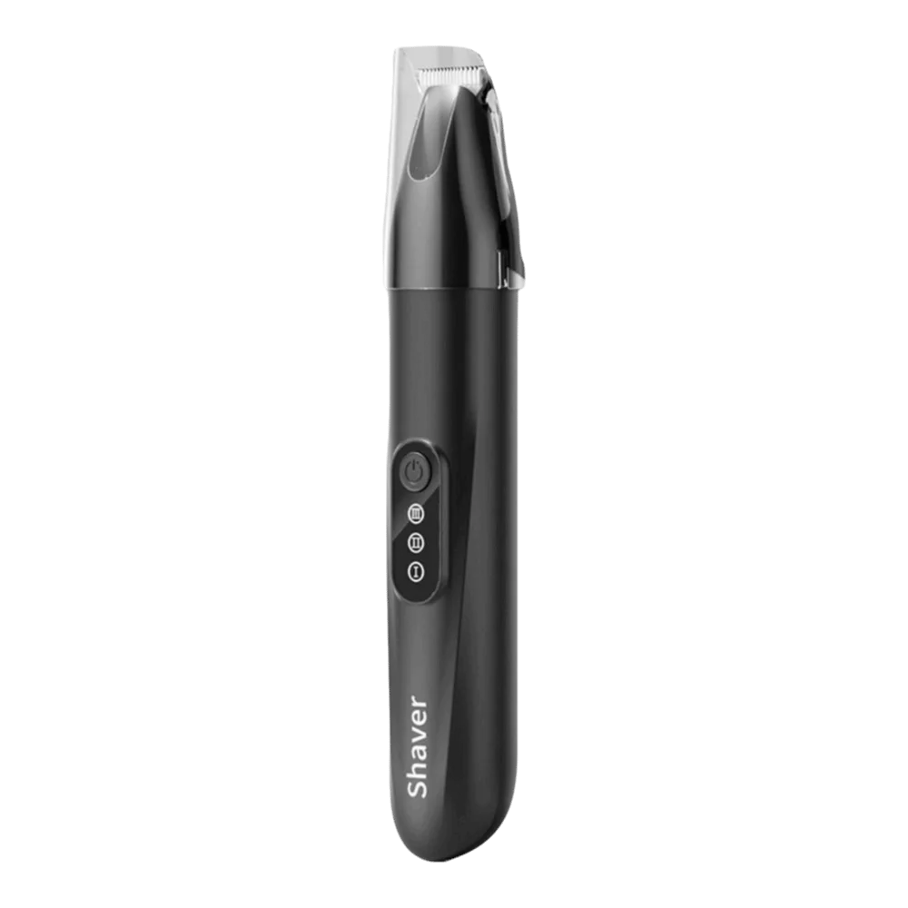 Aparador de patas pet elétrico com luz LED em fundo branco