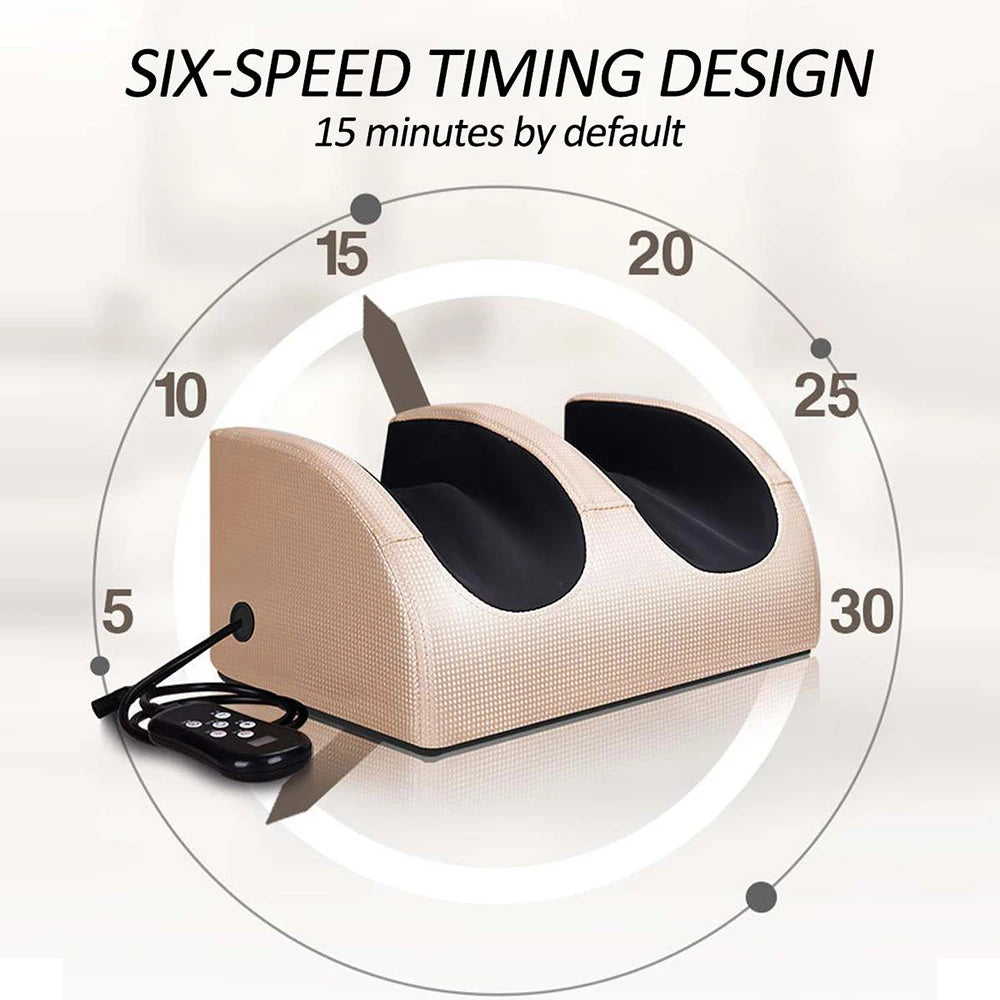 Massageador shiatsu elétrico para pés com aquecimento em fundo branco