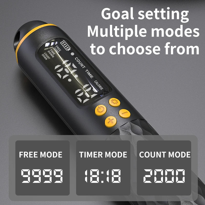Corda de Pular Digital USB Contador Calorias e Tempo 3