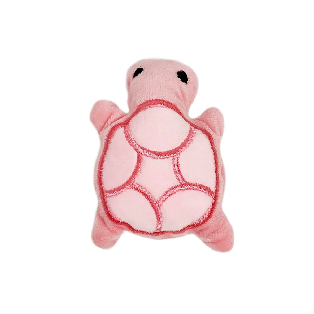 Brinquedo mordedor para cães tartaruga de pelúcia resistente em fundo branco