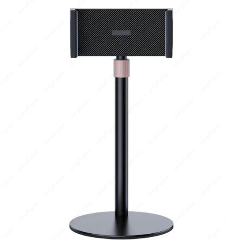 Suporte telescópico ajustável para monitor celular e tablet em fundo branco