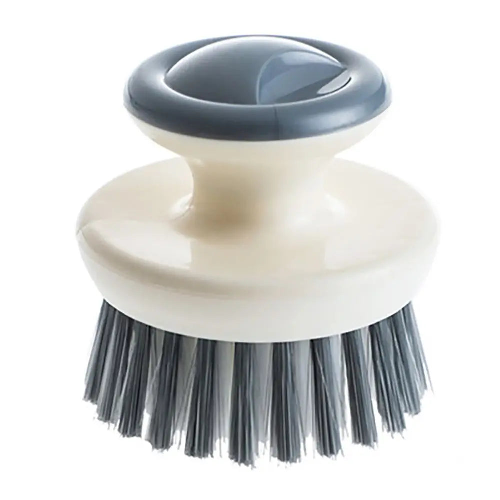 Escova multiuso de limpeza para cozinha com cerdas resistentes em fundo branco