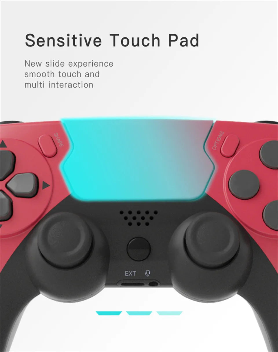 Controle gamer bluetooth sem fio vibração em fundo branco