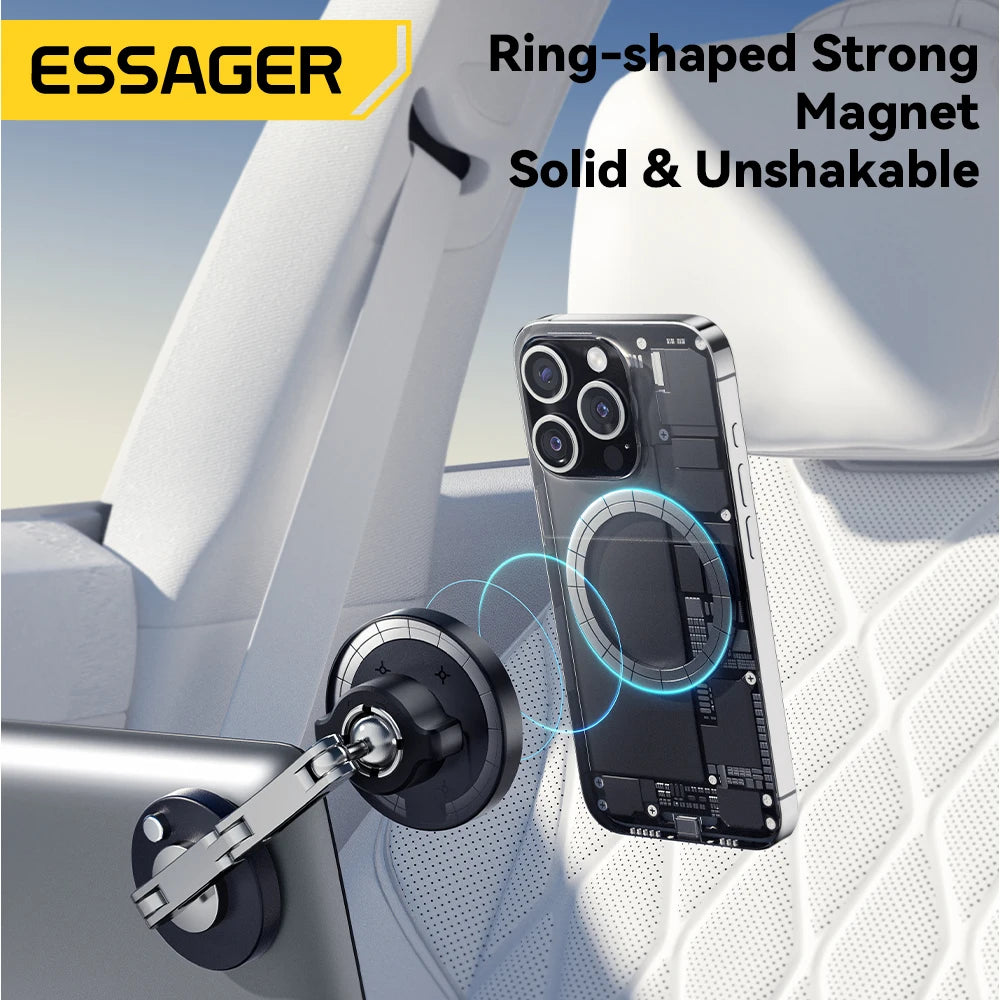 Suporte magnético de celular com carregamento sem fio 15W MagSafe em fundo branco