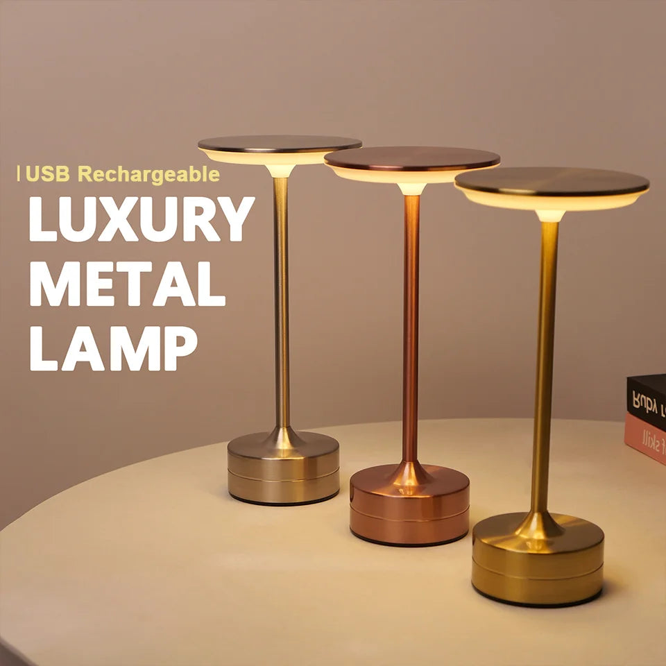 Luminária LED de Mesa Sensor Toque Recarregável USB - Foto 2