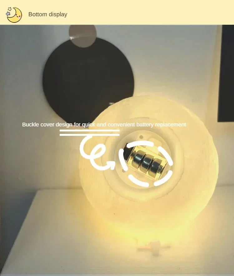 Luminária Lua 3D LED 16 Cores com Controle Recarregável - Foto 18