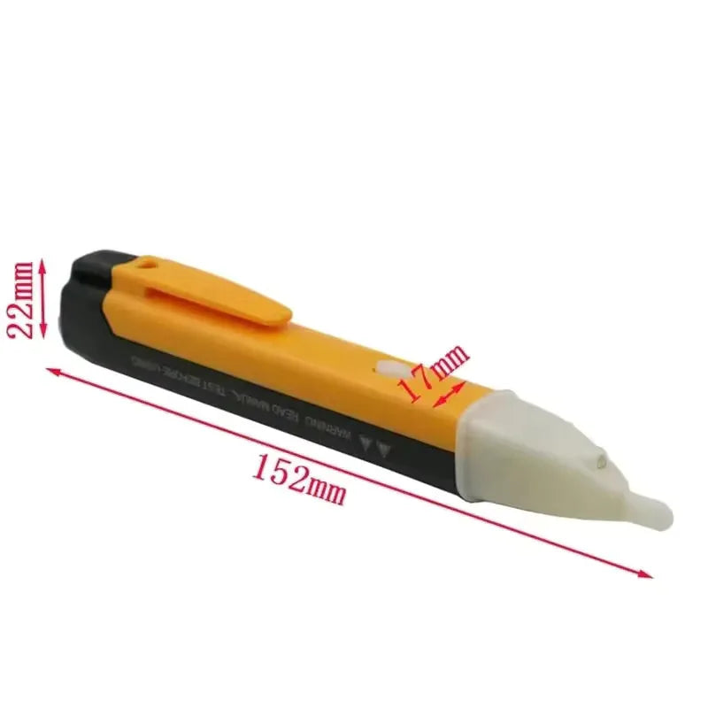 Detector de tensão tipo caneta teste elétrica sem contato em fundo branco