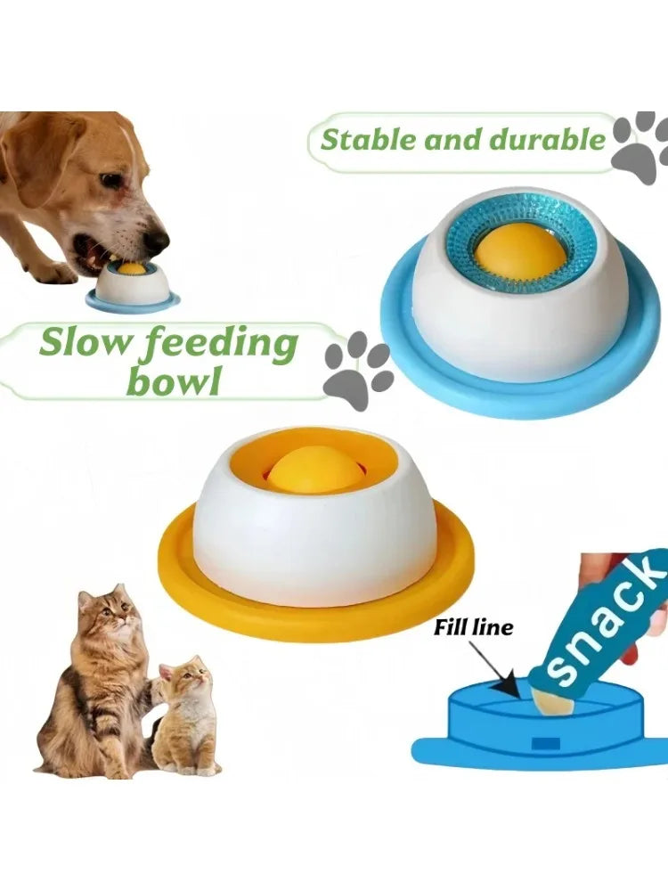Comedouro Lento para Cães e Gatos com Bola Antiderrapante - Foto 9