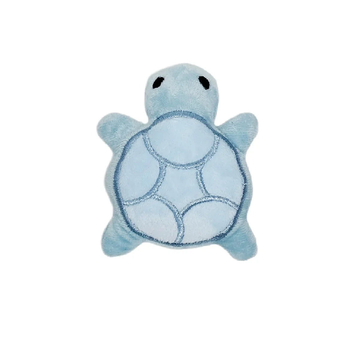 Brinquedo mordedor para cães tartaruga de pelúcia resistente em fundo branco