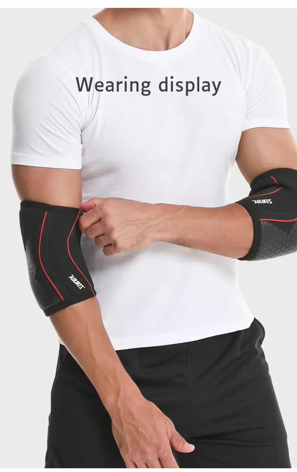 Cotoveleira Compressão Neoprene 7mm Par Musculação e Tênis - foto 22