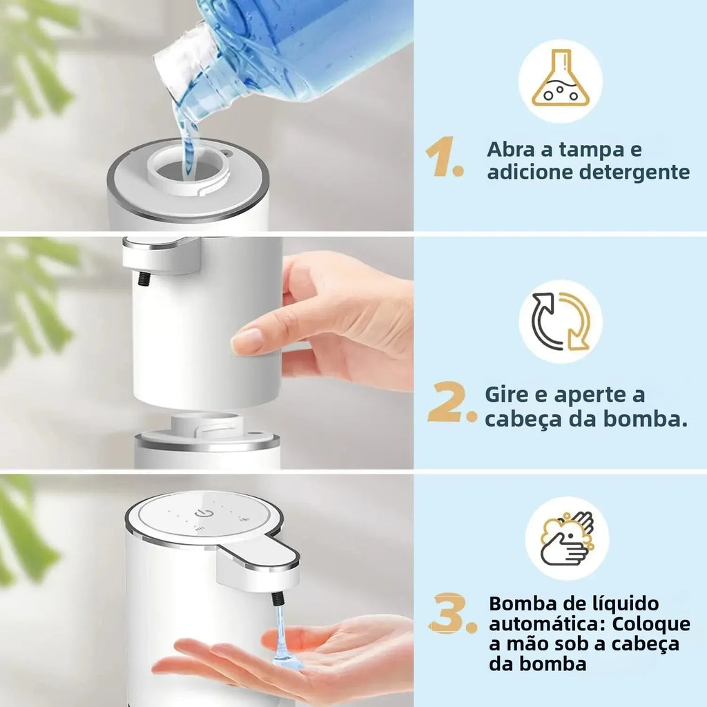 Dispenser Automático de Sabonete Líquido Sensor Touchless 4