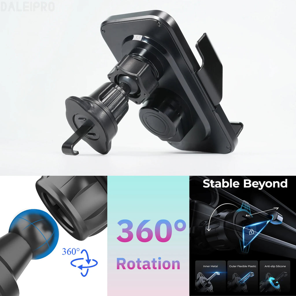 Suporte Veicular para Celular com Carregador Sem Fio Sensor 4