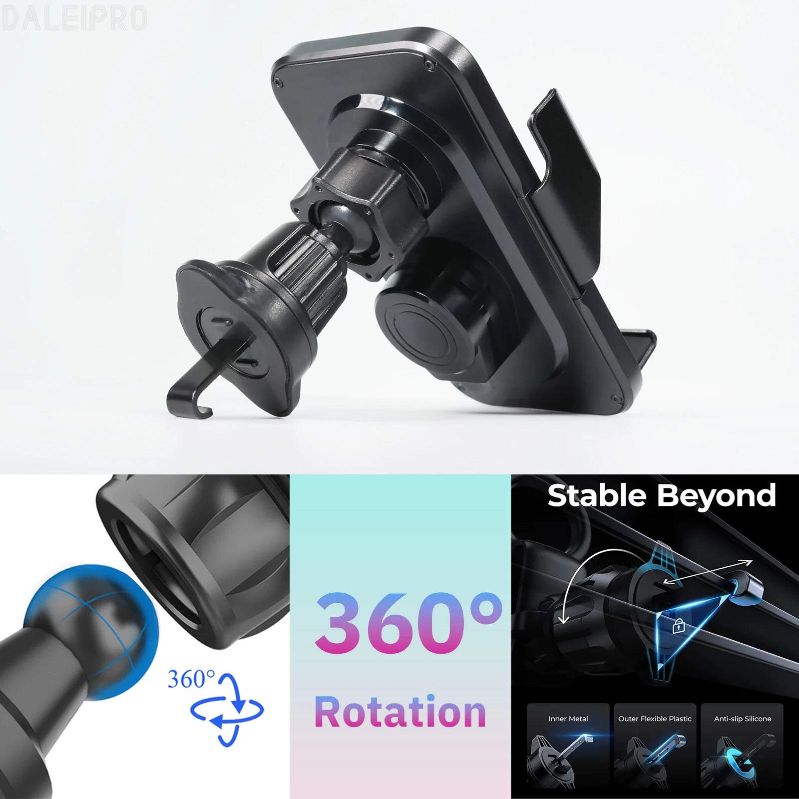 Suporte Veicular para Celular com Carregador Sem Fio Sensor 4
