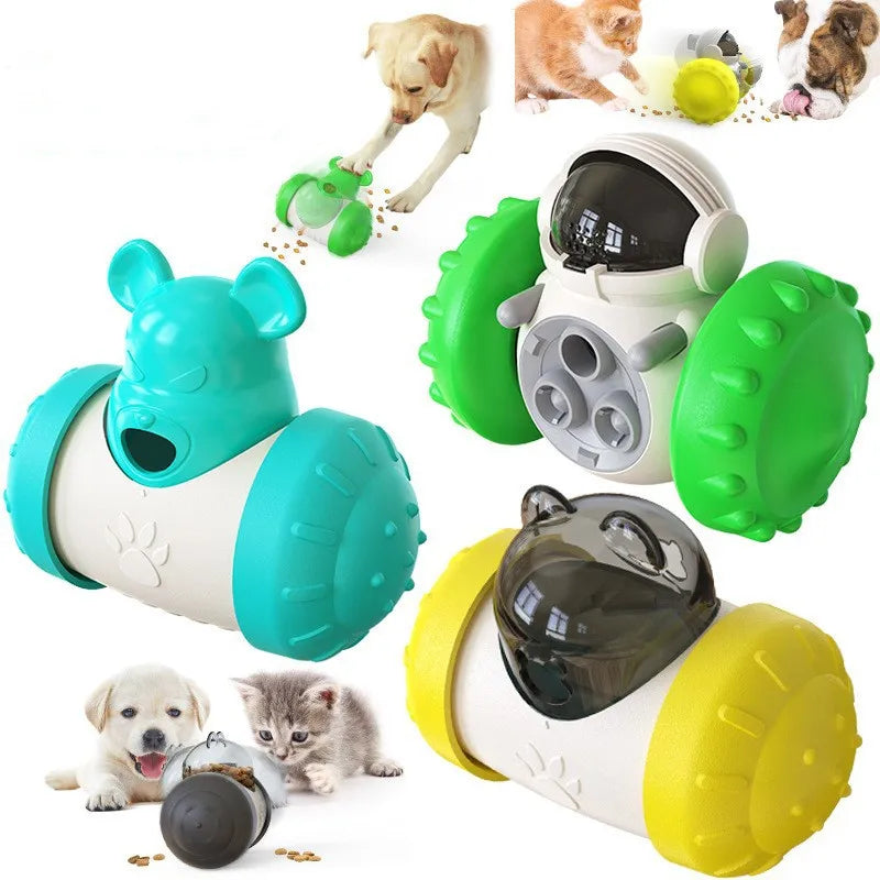 Dispenser de petiscos interativo puzzle para cão em fundo branco