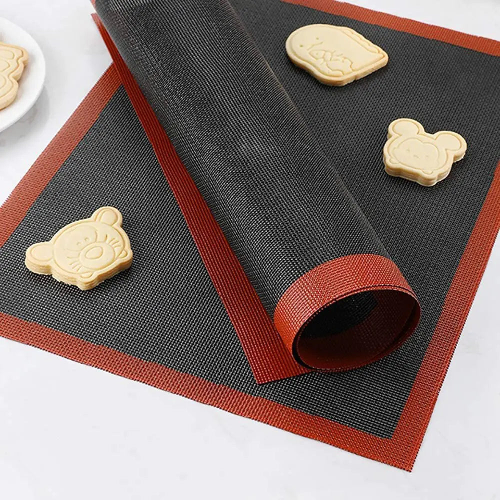 Tapete de silicone para forno 30x40 cm antiaderente reutilizável em fundo branco