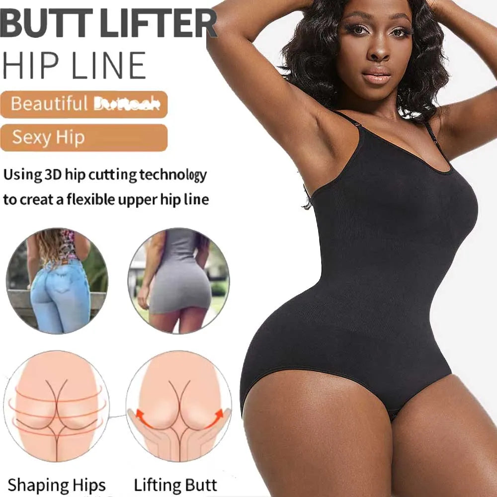 Body Modelador Feminino Redutor Abdômen Alça Ajustável 4