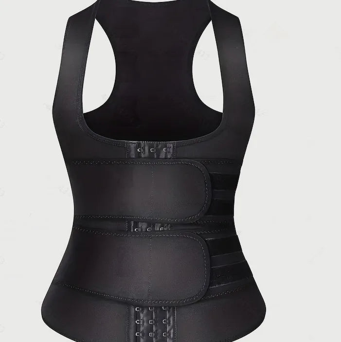 Cinta modeladora emagrecedora em neoprene feminina em fundo branco