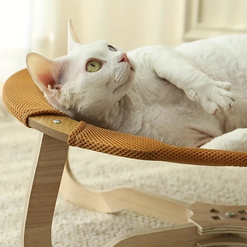 Cama refrescante para pet com gel removível elevada respirável em fundo branco