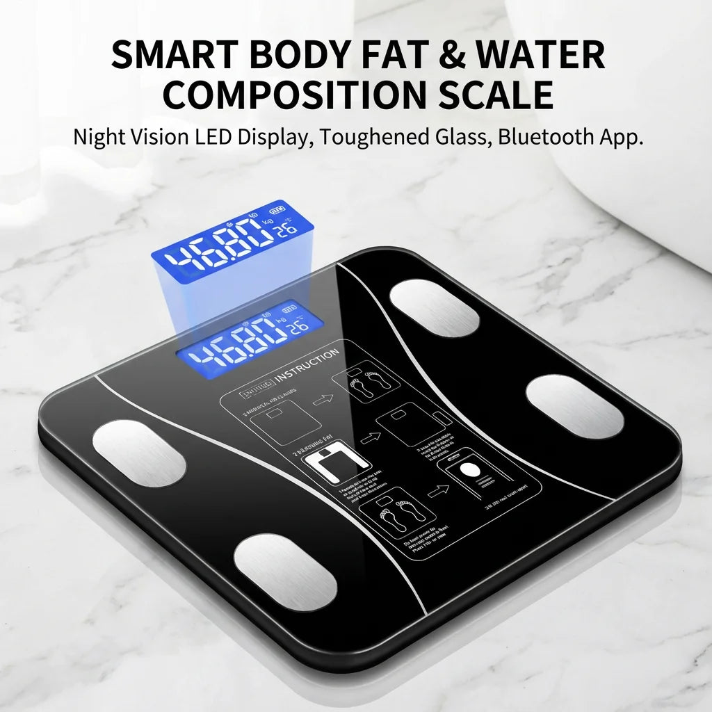 Balança Digital Bluetooth Bioimpedância com Aplicativo Inteligente 1