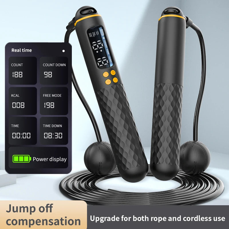 Corda de Pular Digital USB Contador Calorias e Tempo 1