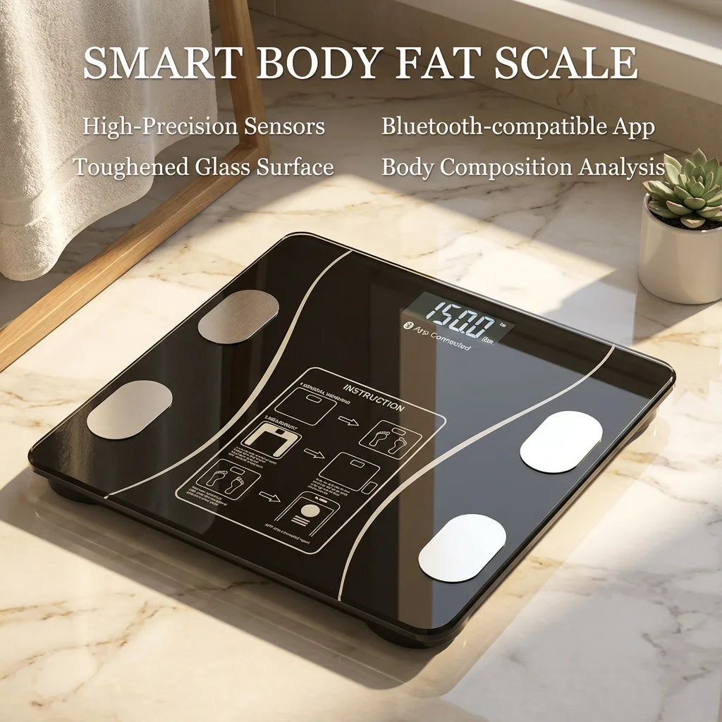 Balança Digital Bluetooth Bioimpedância com Aplicativo Inteligente 3
