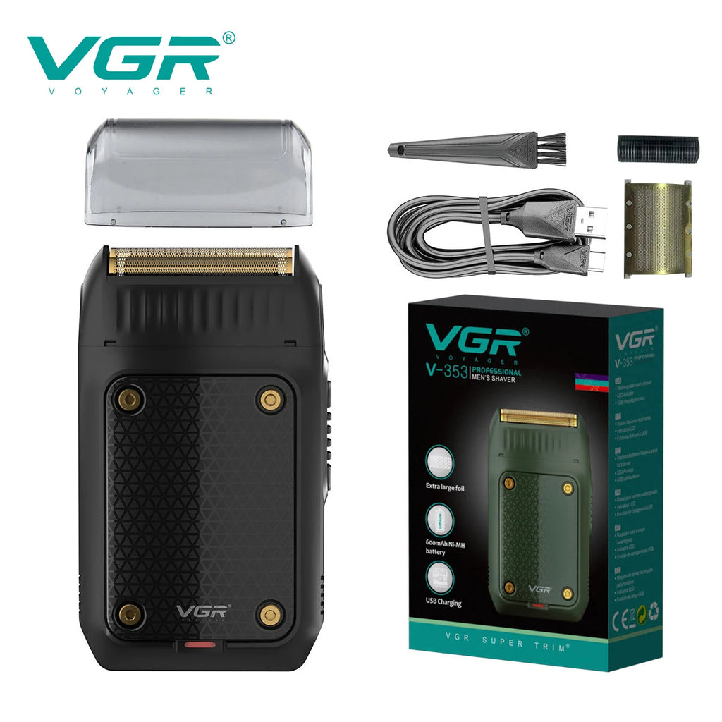 Máquina de Aparar Barba Profissional Recarregável LCD - Foto 20