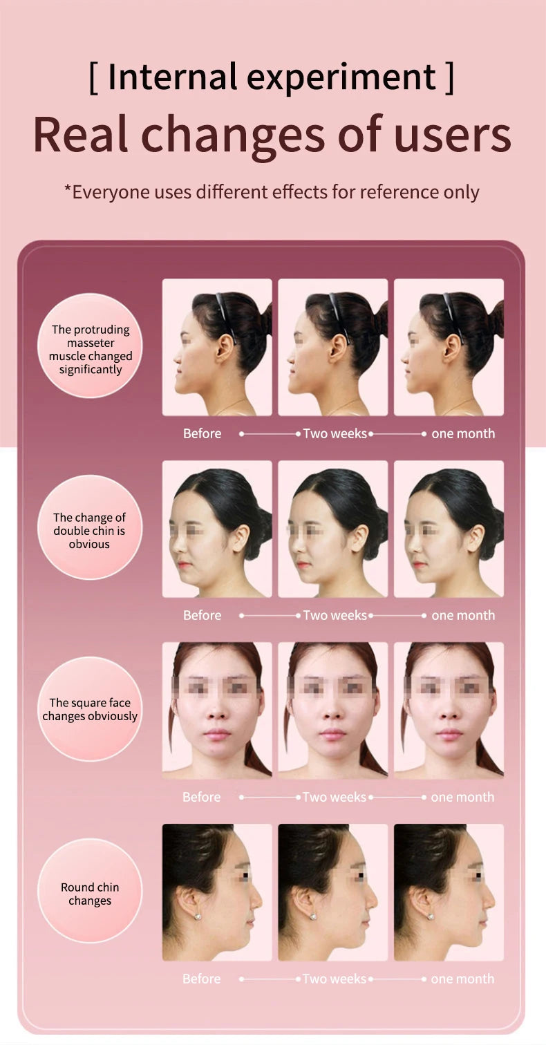 Massageador facial fototerapia LED vibração lifting em fundo branco