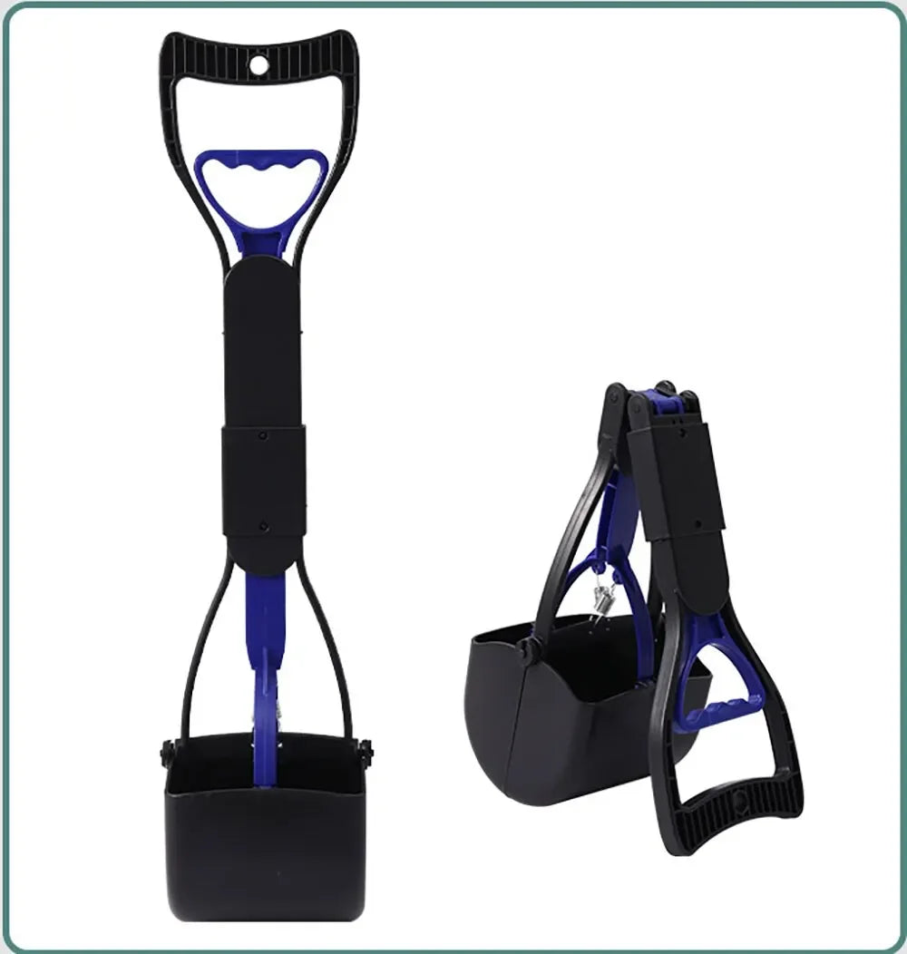 Apanhador de cocô jaw cabo longo em fundo branco