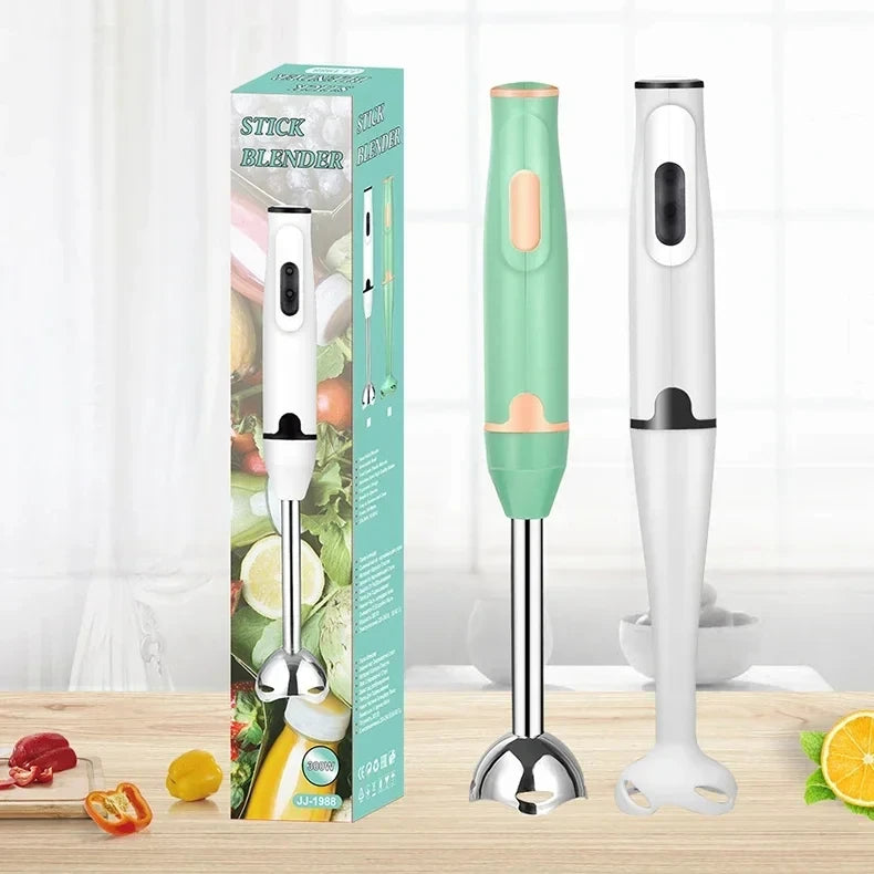 Mixer de Mão Elétrico 2 em 1 com Haste Inox Triturador 7