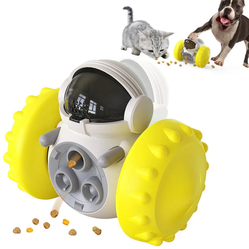 Dispenser de petiscos interativo puzzle para cão em fundo branco
