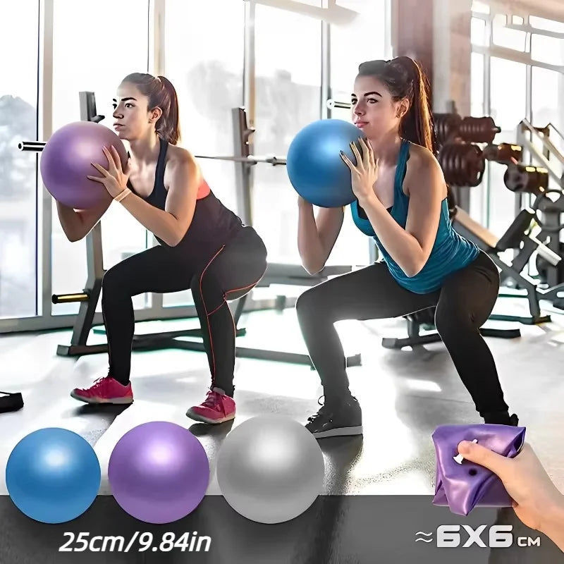 Bola de pilates 25cm mini ball yoga em fundo branco