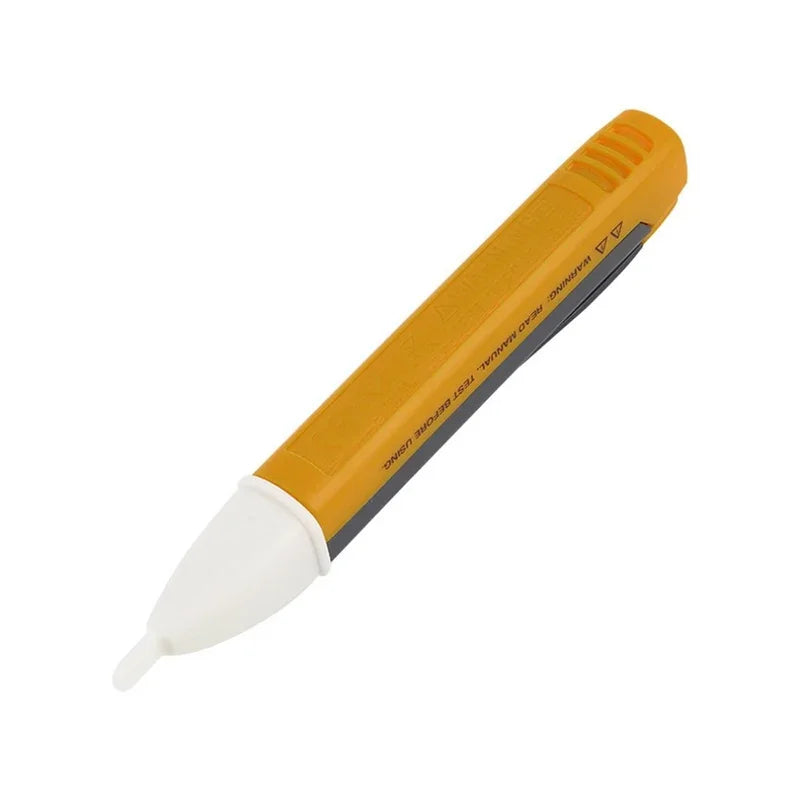 Detector de tensão tipo caneta teste elétrica sem contato em fundo branco