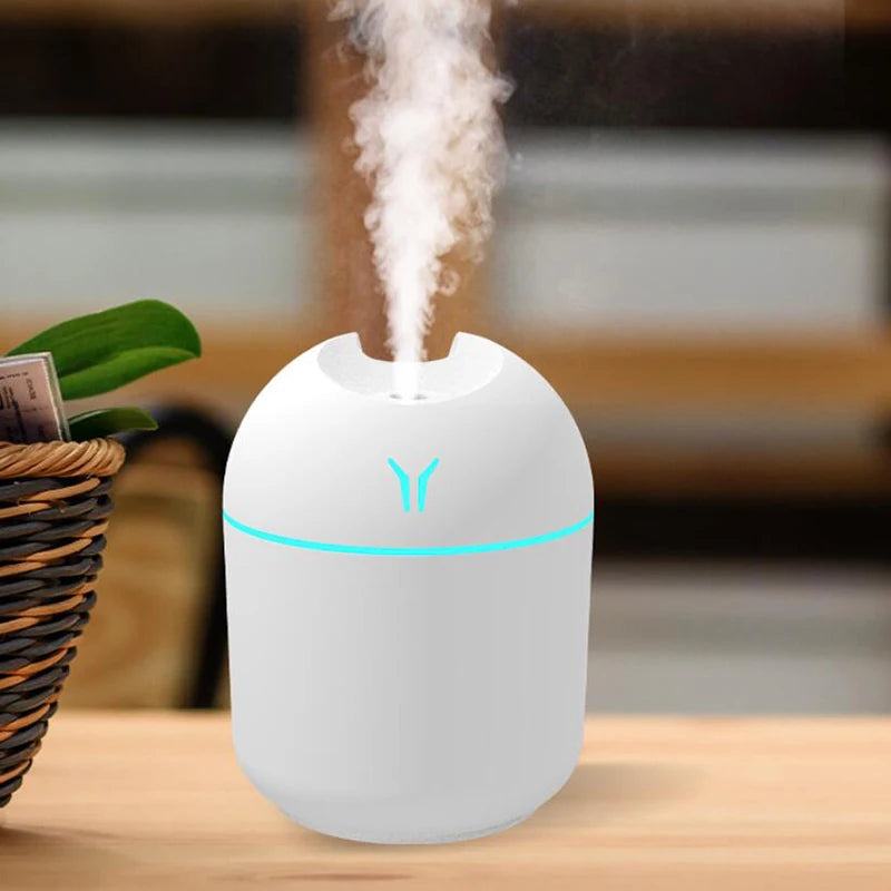 Umidificador Aromatizador USB Mini 250ml LED 7 Cores 1