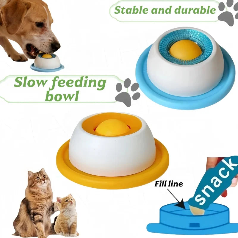 Comedouro Lento para Cães e Gatos com Bola Antiderrapante - Foto 2