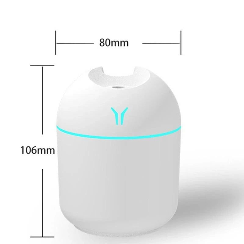 Umidificador Aromatizador USB Mini 250ml LED 7 Cores - Foto 12