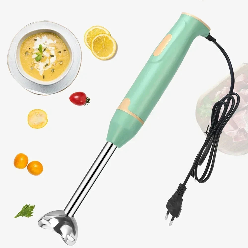 Mixer de Mão Elétrico 2 em 1 com Haste Inox Triturador 1