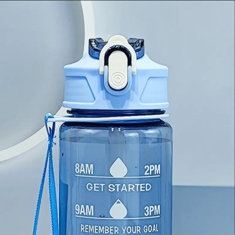 Garrafa de água squeeze 800ml academia esporte em fundo branco