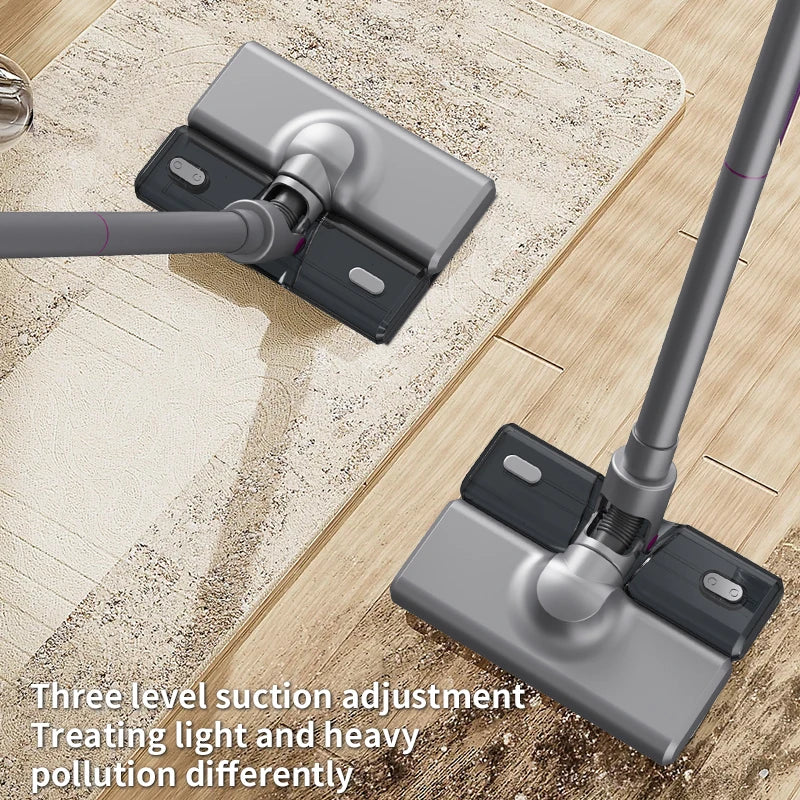 Aspirador vertical sem fio 15000Pa portátil 2 em 1 em fundo branco