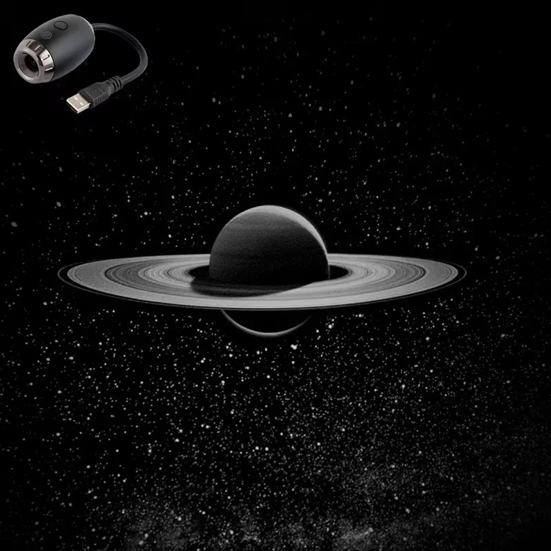 Projetor Galáxia USB Luz Céu Estrelado para Carro e Quarto