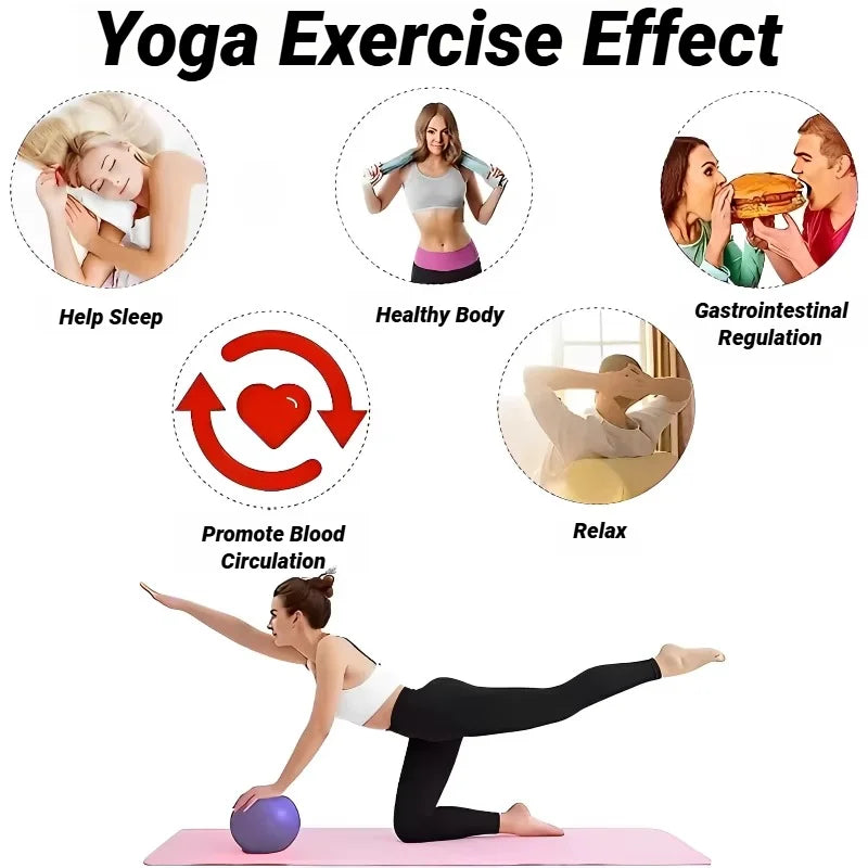 Bola de pilates 25cm mini ball yoga em fundo branco