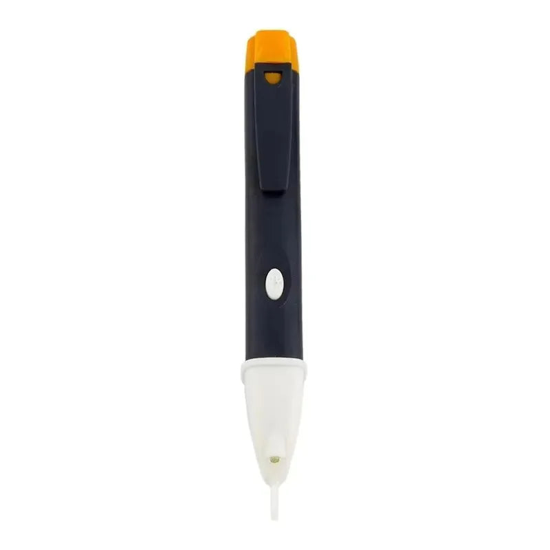 Detector de tensão tipo caneta teste elétrica sem contato em fundo branco