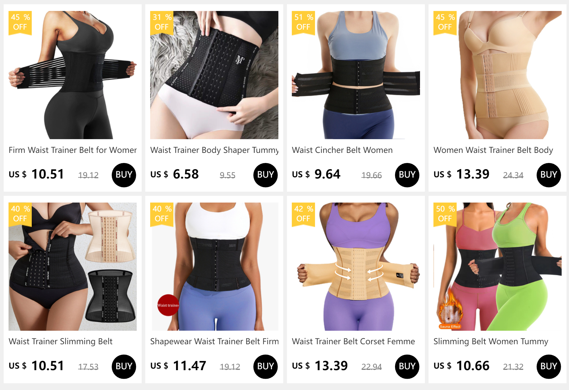 Cinta modeladora emagrecedora em neoprene feminina em fundo branco