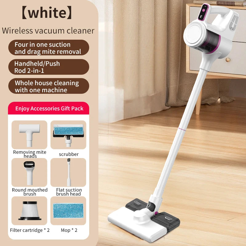 Aspirador vertical sem fio 15000Pa portátil 2 em 1 em fundo branco