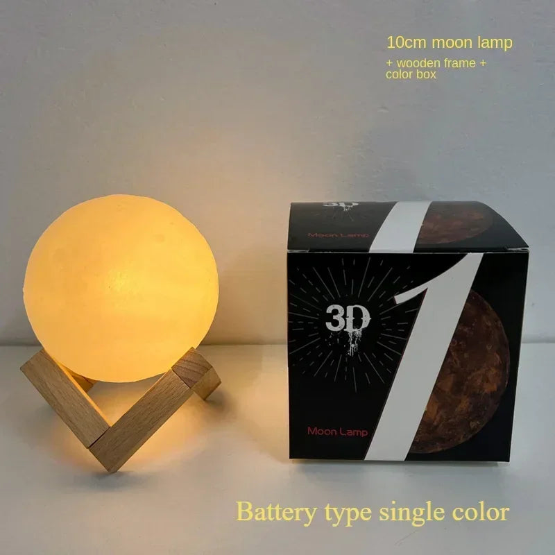 Luminária Lua 3D LED 16 Cores com Controle Recarregável - Foto 20