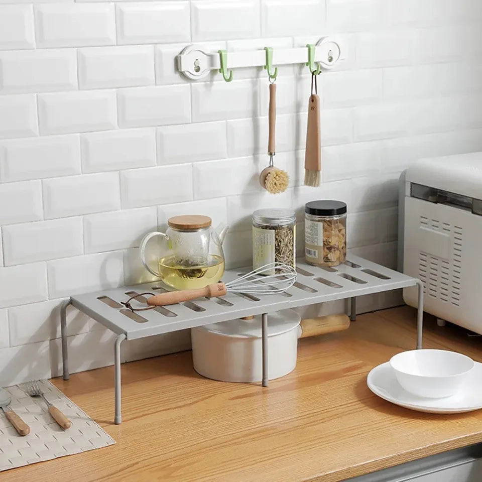 Prateleira Expansível Cozinha Organizador Temperos Dupla Camada - Foto 16