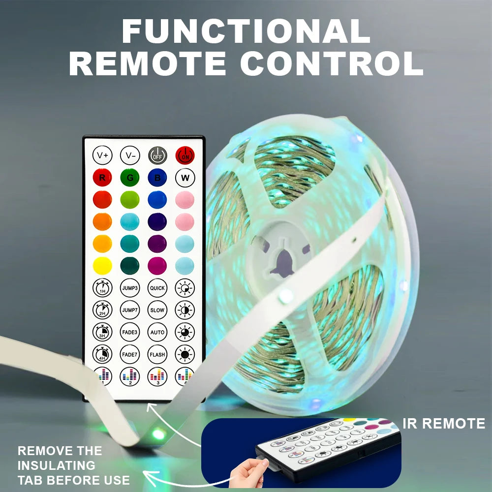 Fita LED RGB 5m Bluetooth Controle App e Música 5