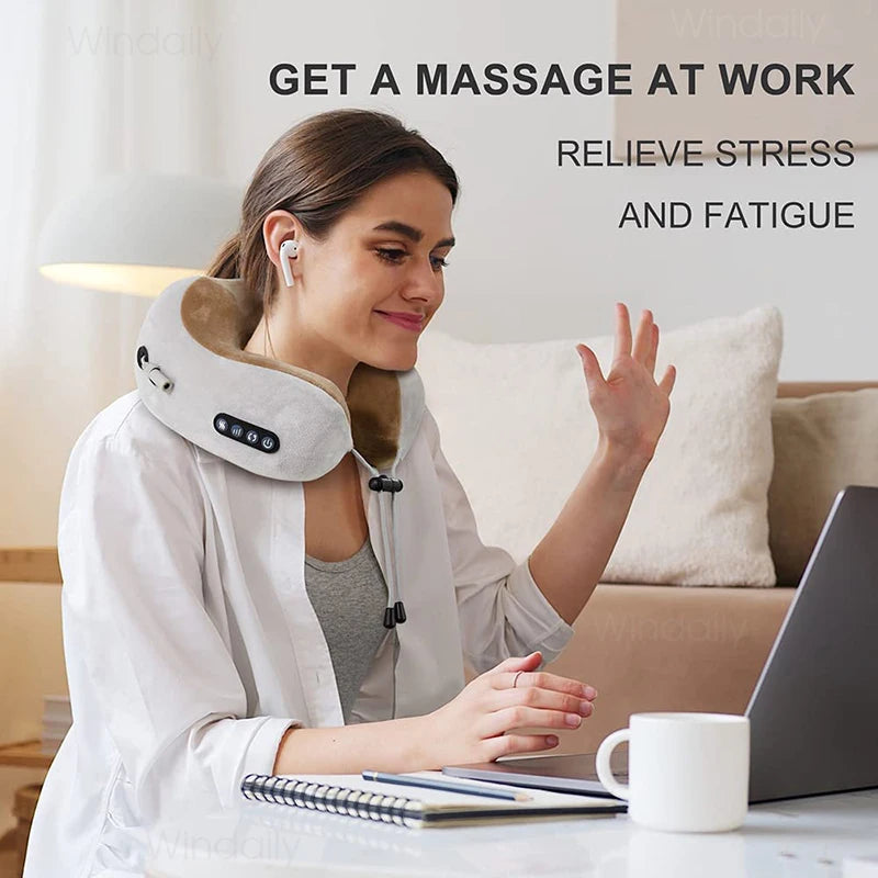 Massageador Elétrico Pescoço Shiatsu com Aquecimento Vibração 6