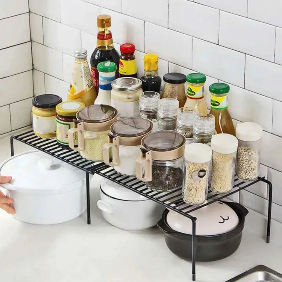 Prateleira Expansível Cozinha Organizador Temperos Dupla Camada - Foto 20